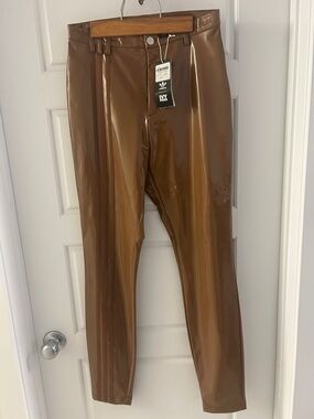 adidas Brown Patent IVP Latex Pants